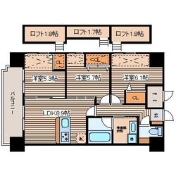 グランドポレストーネ大手町弐番館の物件間取画像